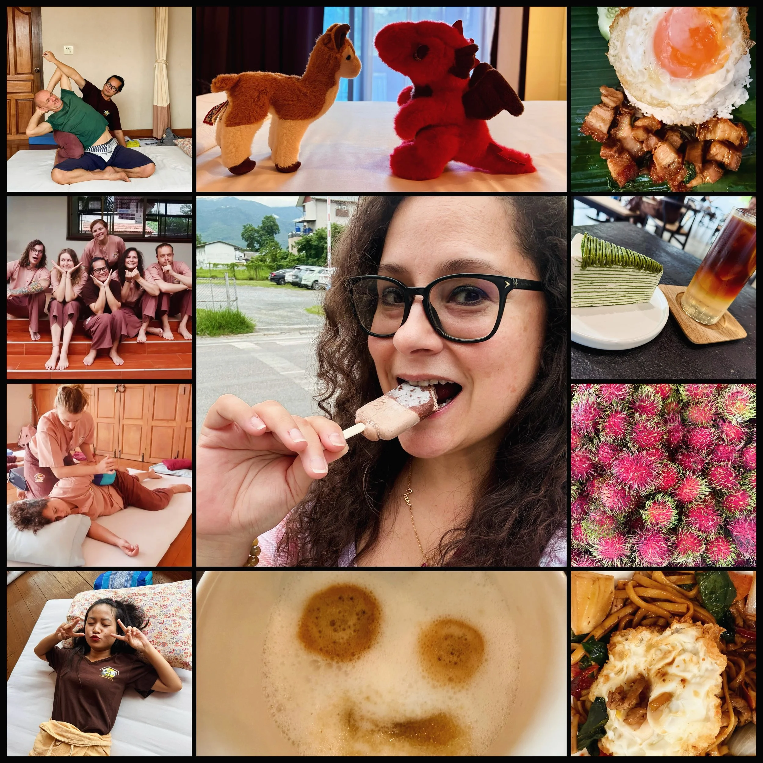 Notes from Chiang Mai 🫶🏽🫶🏽🫶🏽

I came to Chiang Mai to study Thai massage.

But somewhere between the stretches, shared lunches, afternoon coffees, unexpected friendships, tropical fruit, ice cream breaks, and long conversations, something else 