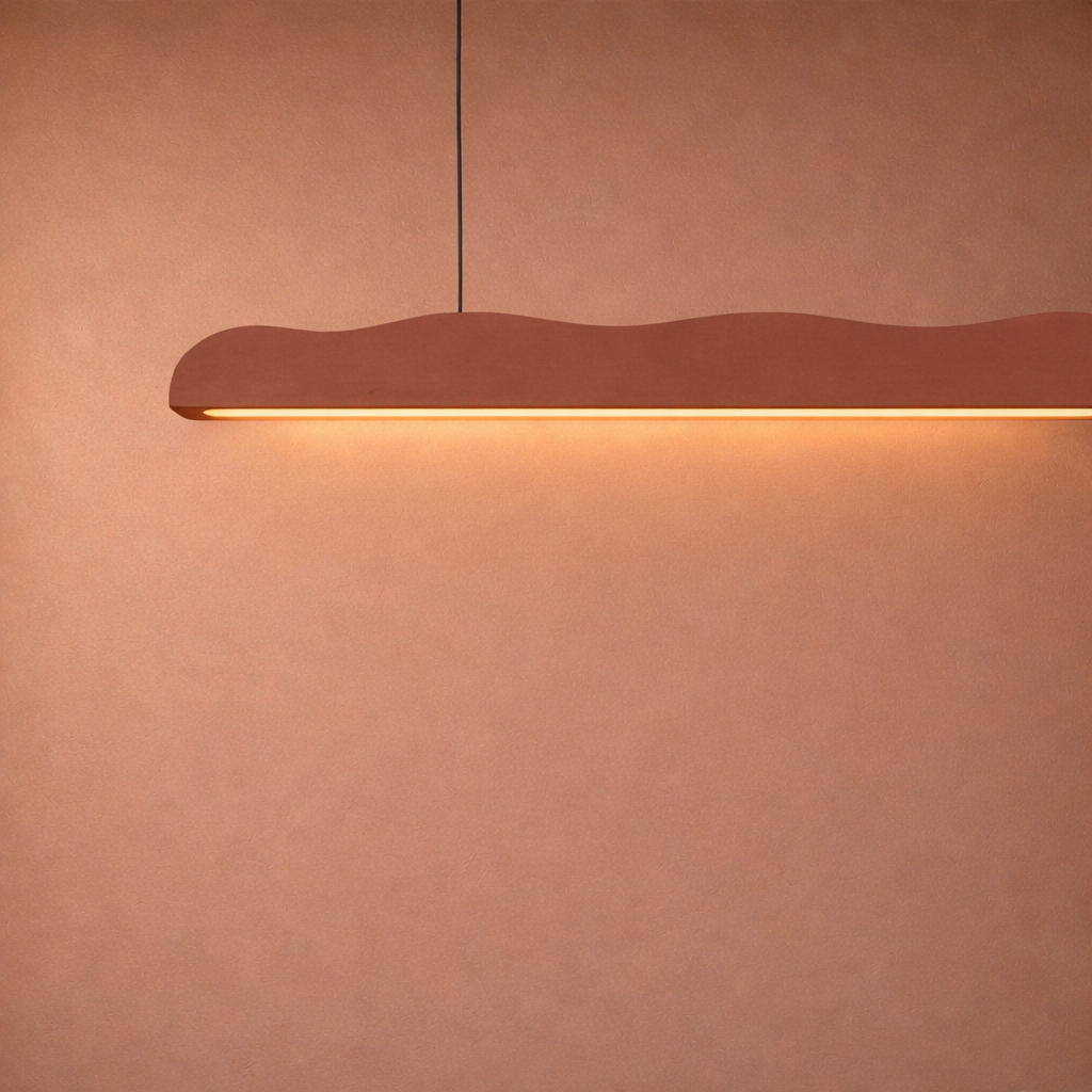 wavy strip pendant
