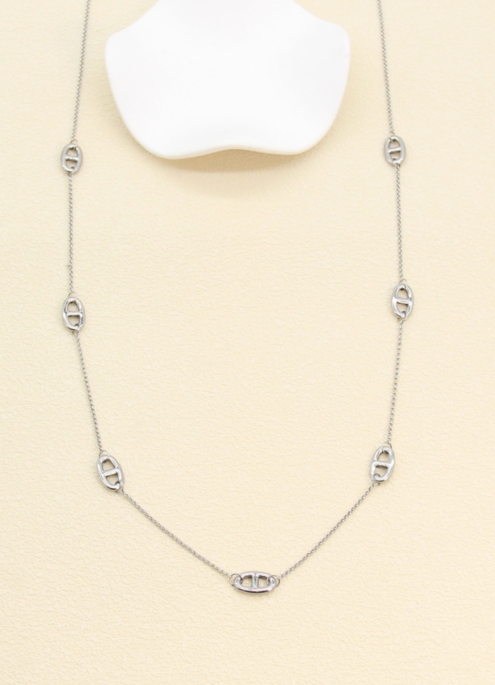 Collier Long Sautoir Doré en acier inoxydable