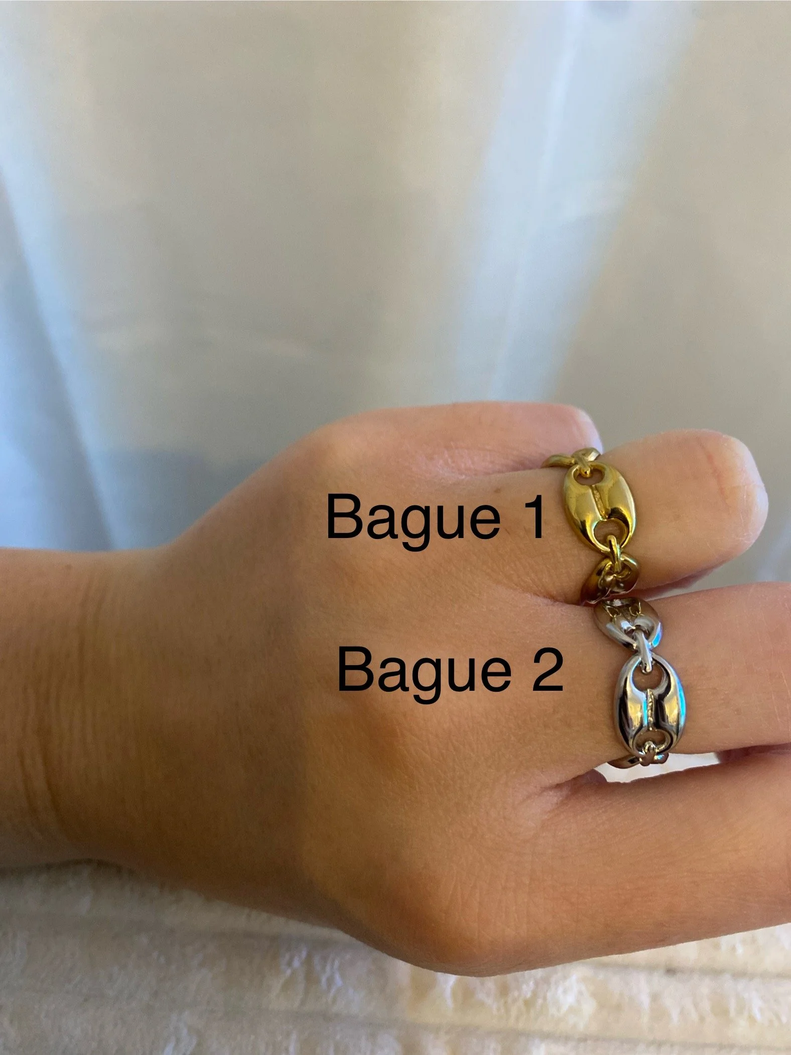 Bagues à petit prix en acier inoxydable