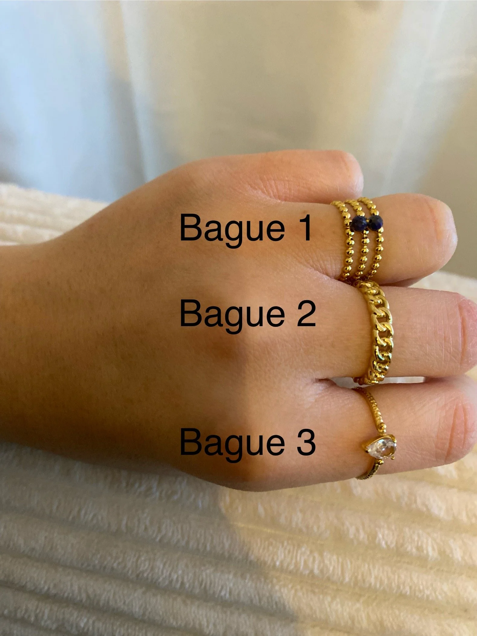 Bagues à petit prix en acier inoxydable