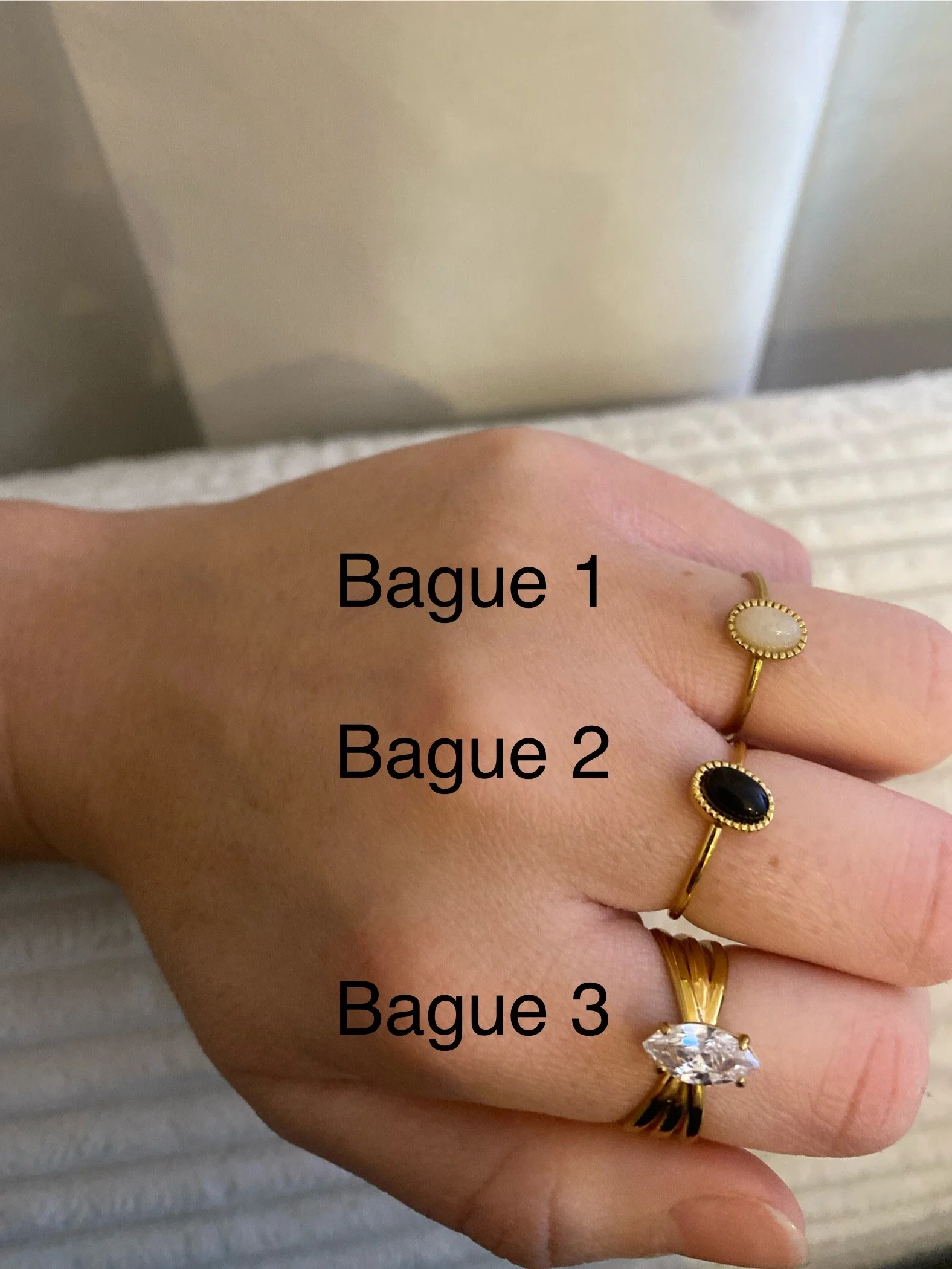 Bagues à petit prix en acier inoxydable