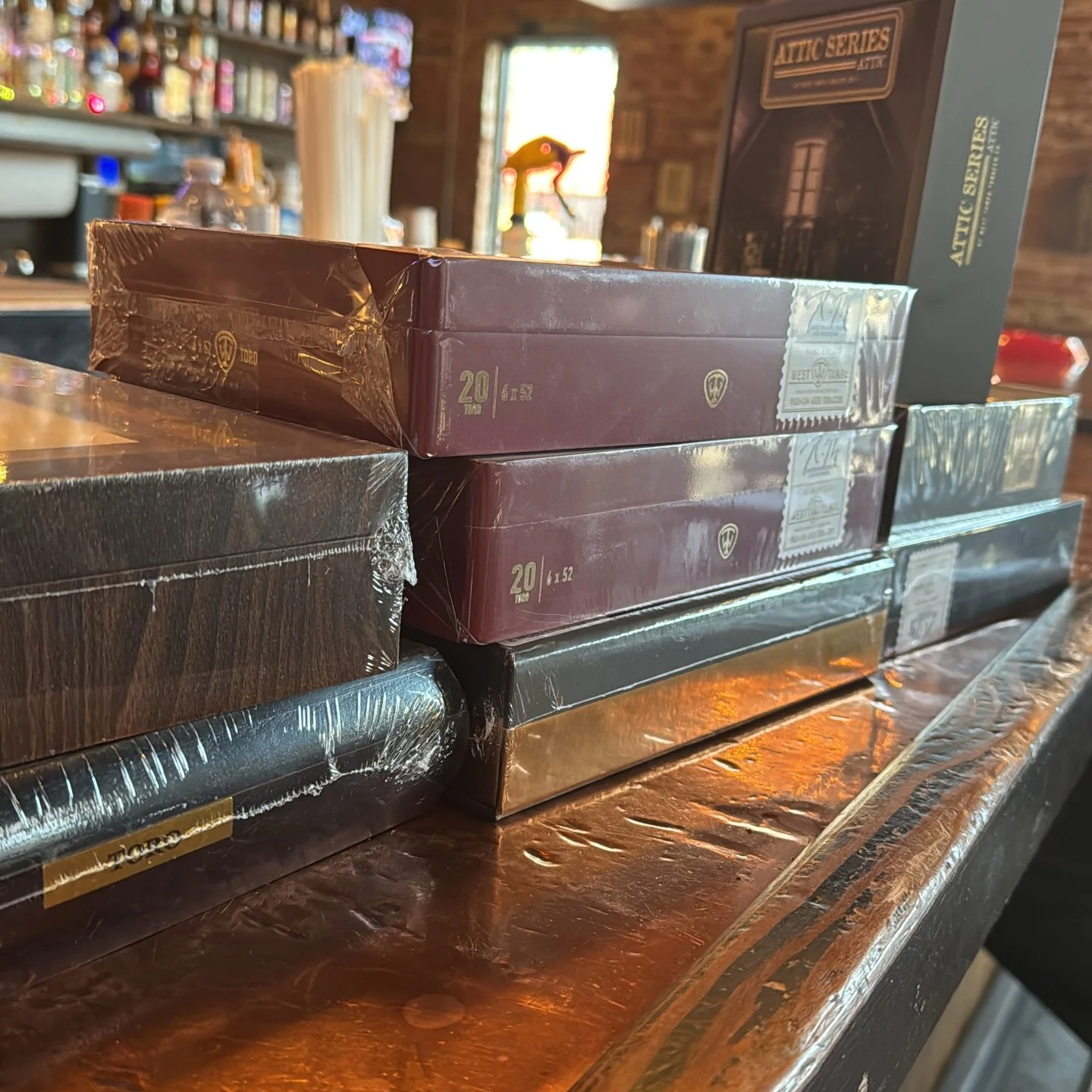 Fresh boxes. Top-shelf smokes. Proper atmosphere. 💨
The humidor is stocked and ready, whether you&rsquo;re unwinding after work or settling in for a long conversation and a slow burn.

@westtampatobacco 
@rockypatelcigar 

Pull up and pick your flav