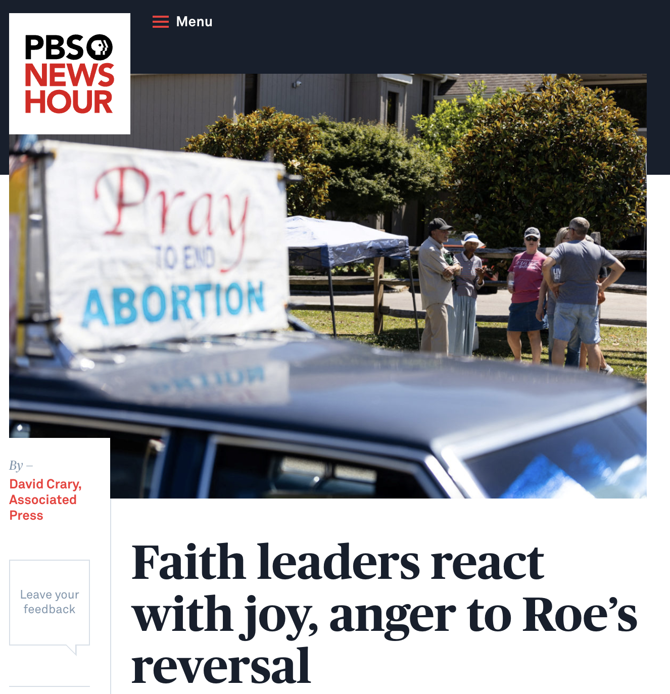 Faith leaders react with joy, anger to Roe’s reversal