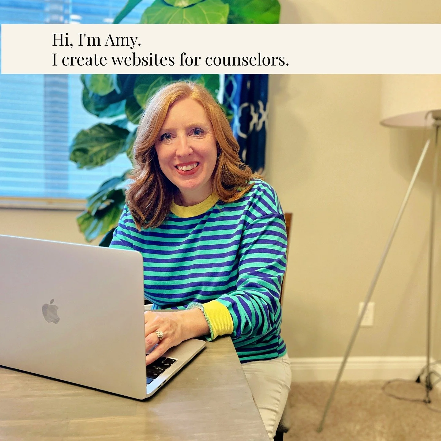 Hi, I'm Amy. I'm a website designer for counselors and therapists, and I'm here to help. 

#WebDesignerForTherapists #CounselorWebsite
#PrivatePracticeSupport #TherapistLife
#MentalHealthMarketing #WebsiteDesign
#HelpingProfessionals #CounselorBrandi