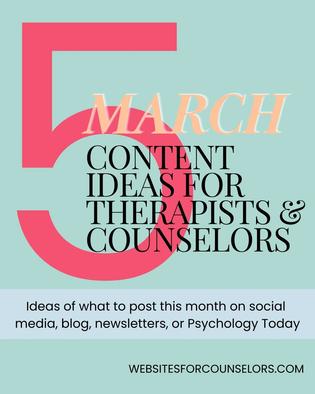 March is one of the easiest months for therapists to create meaningful content,because your clients are already going through predictable seasonal shifts.

If you&rsquo;ve been wondering what to write about for your blog, newsletter, Psychology Today