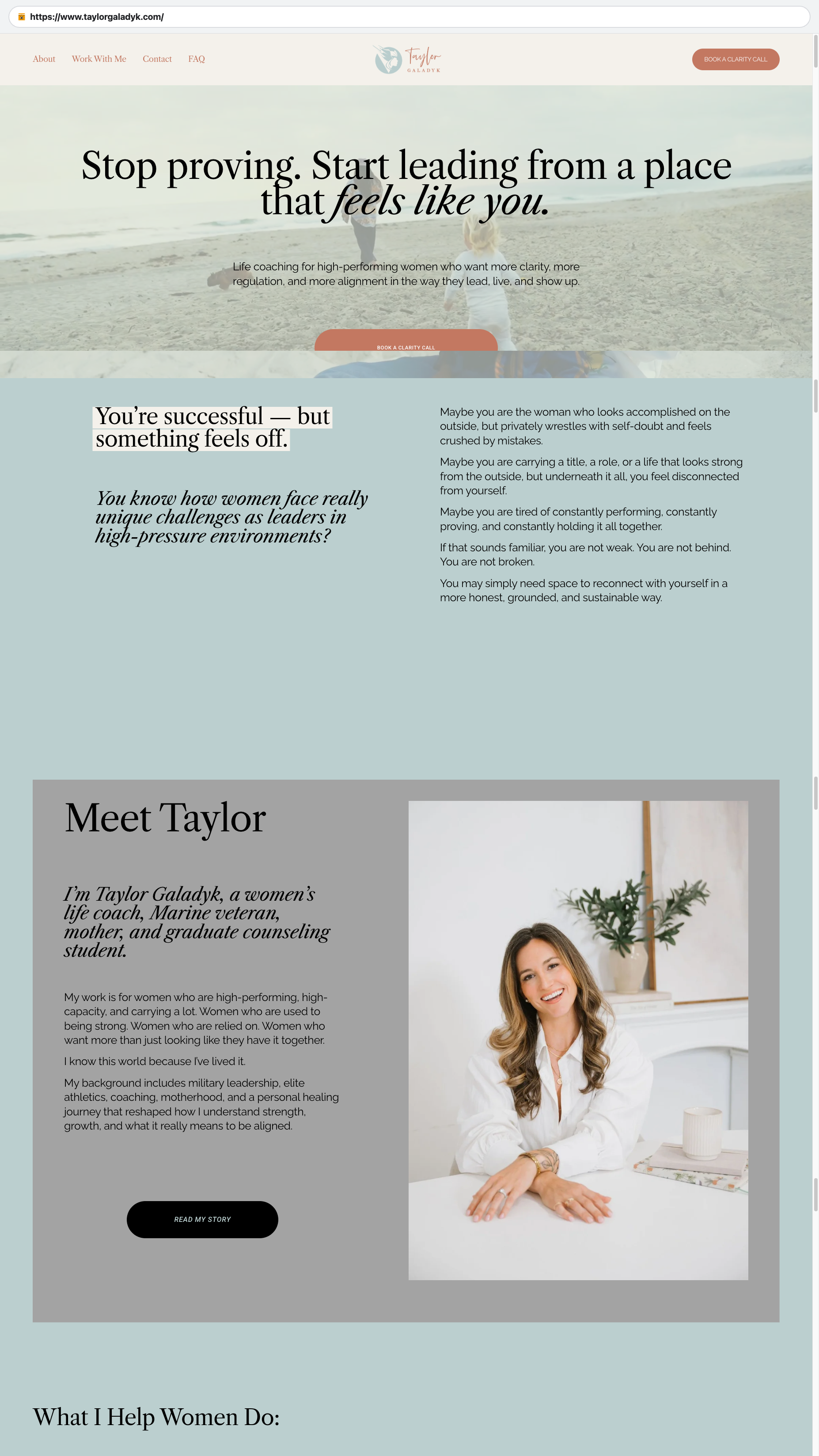 Taylor Galadyk, Women’s Life Coach