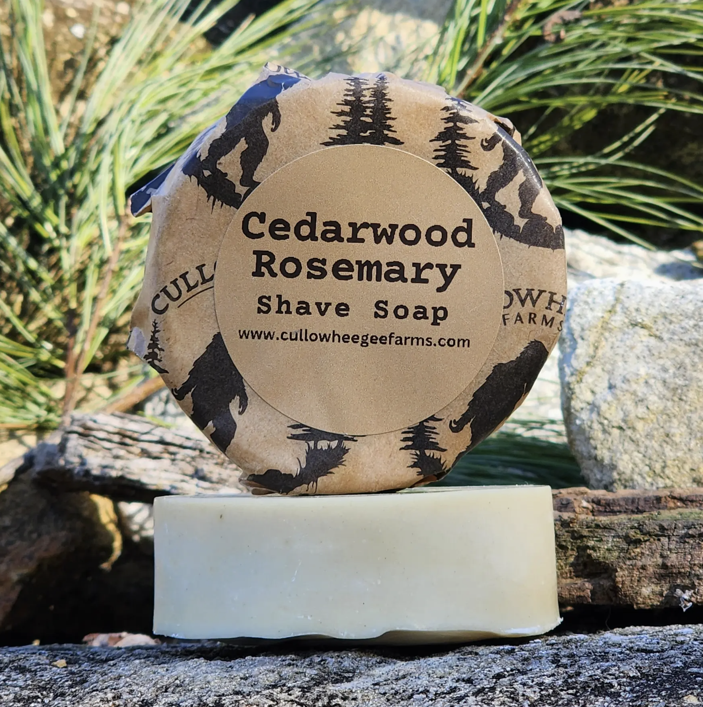 Shave Soap Puck- Cedarwood Rosemary (Soap Only)