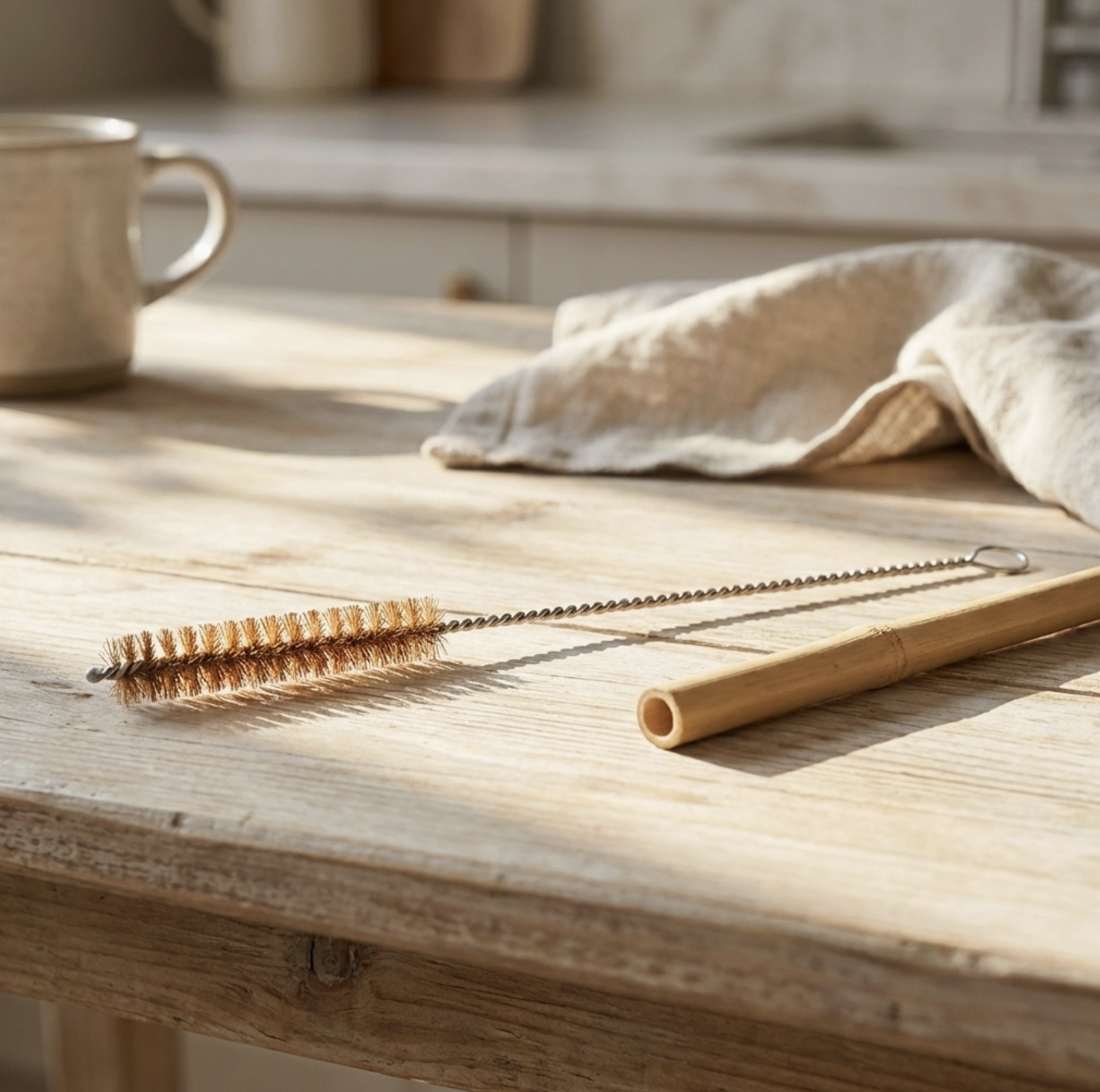 Coconut Fiber Plastic Free Straw Cleaner