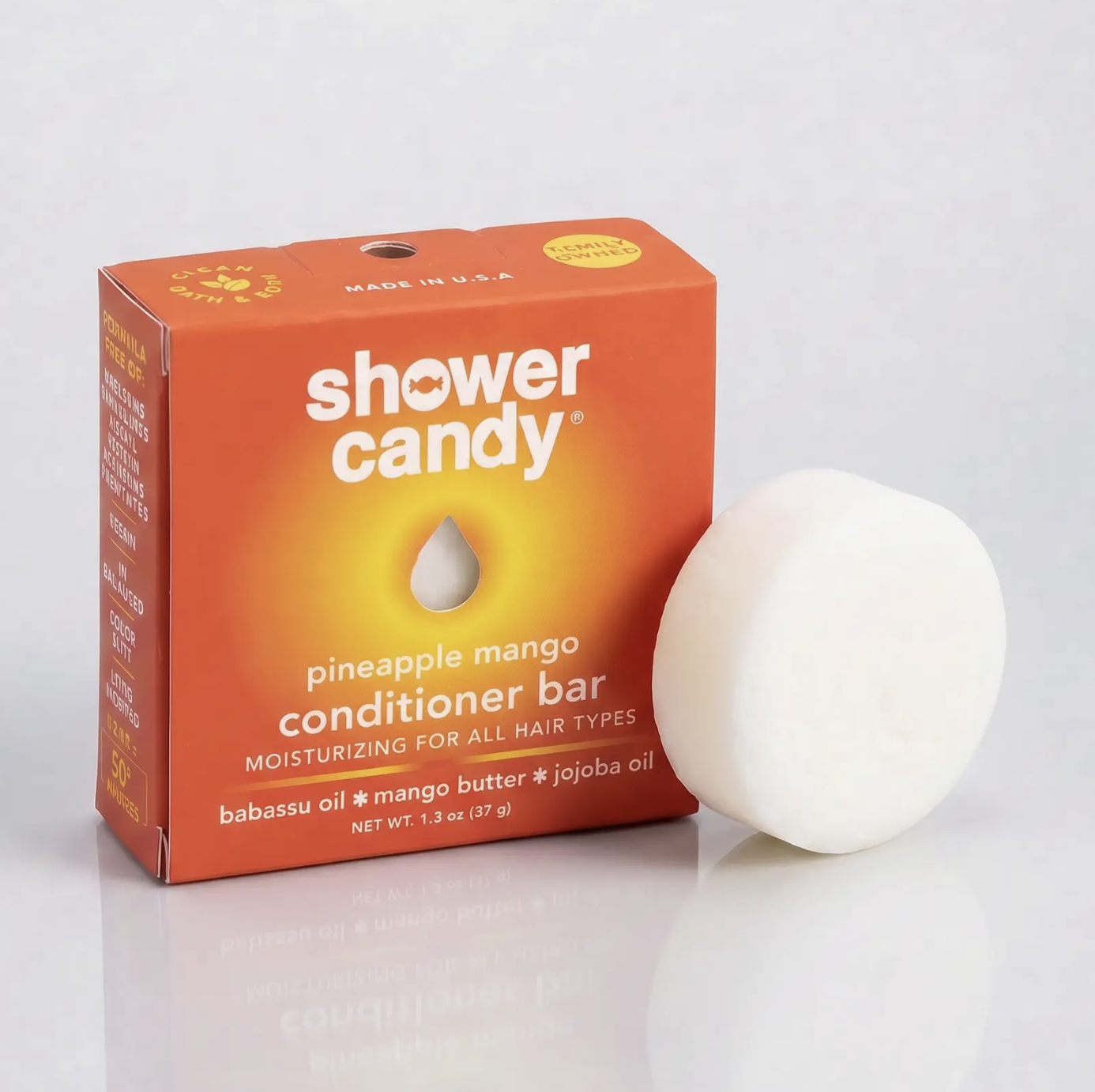 Shower Candy Pineapple Mango Conditioner Bar – Moisturizing Solid Conditioner For All Hair Types