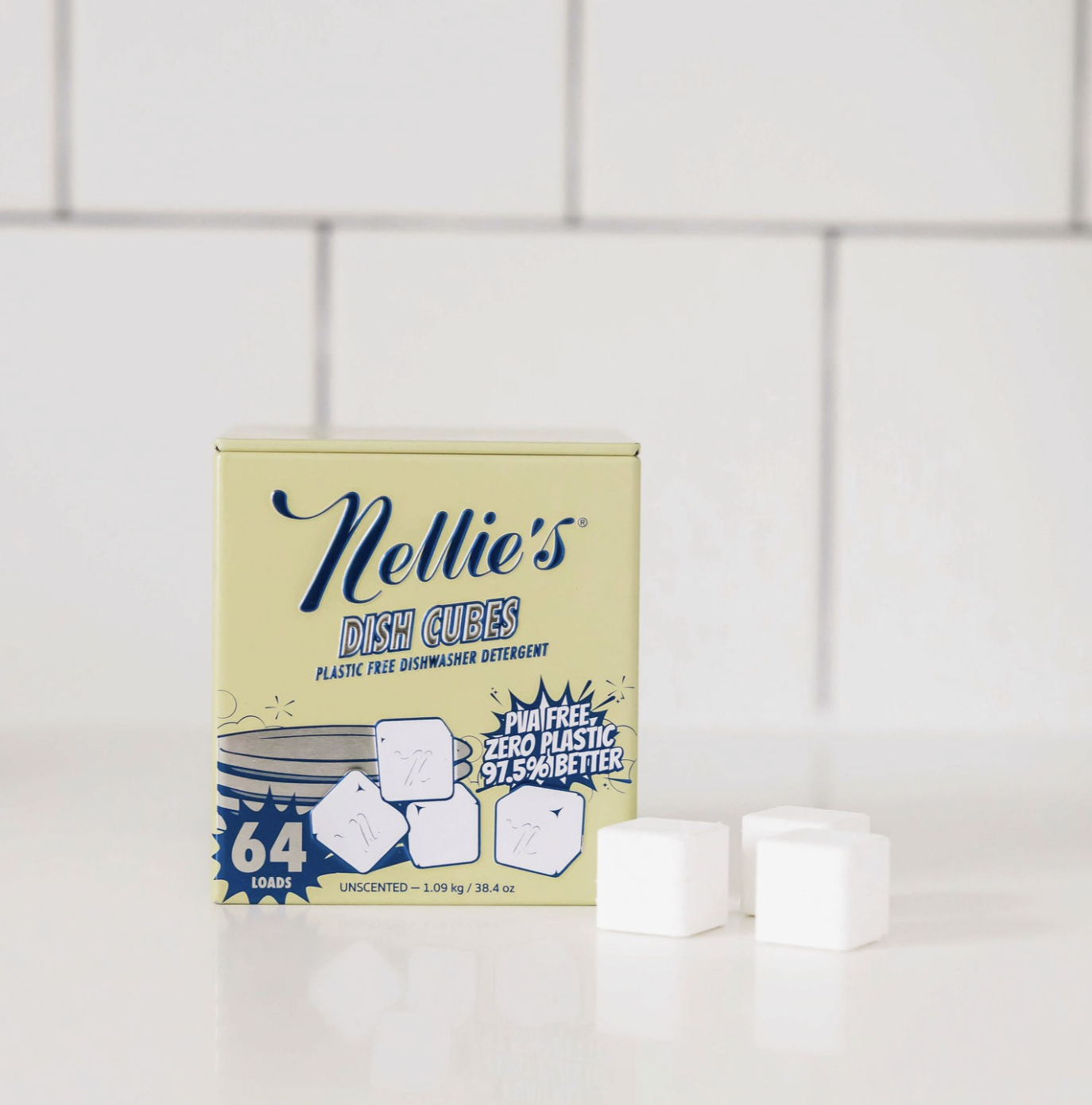 Dishwasher Tablets in Tin - Nellie's - 64