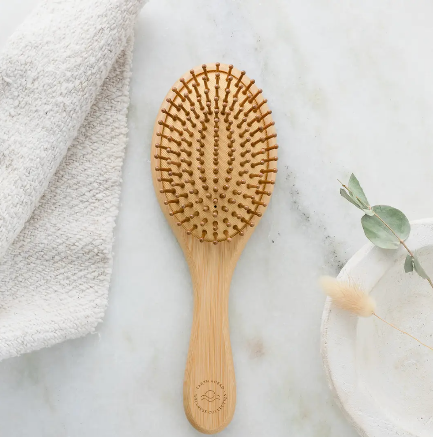 Medium Oval Bamboo Hairbrush