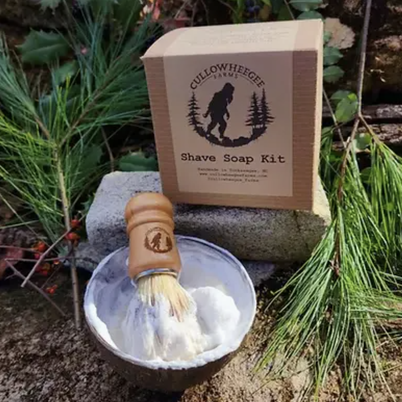 Shave Soap Kit- Cedarwood Rosemary