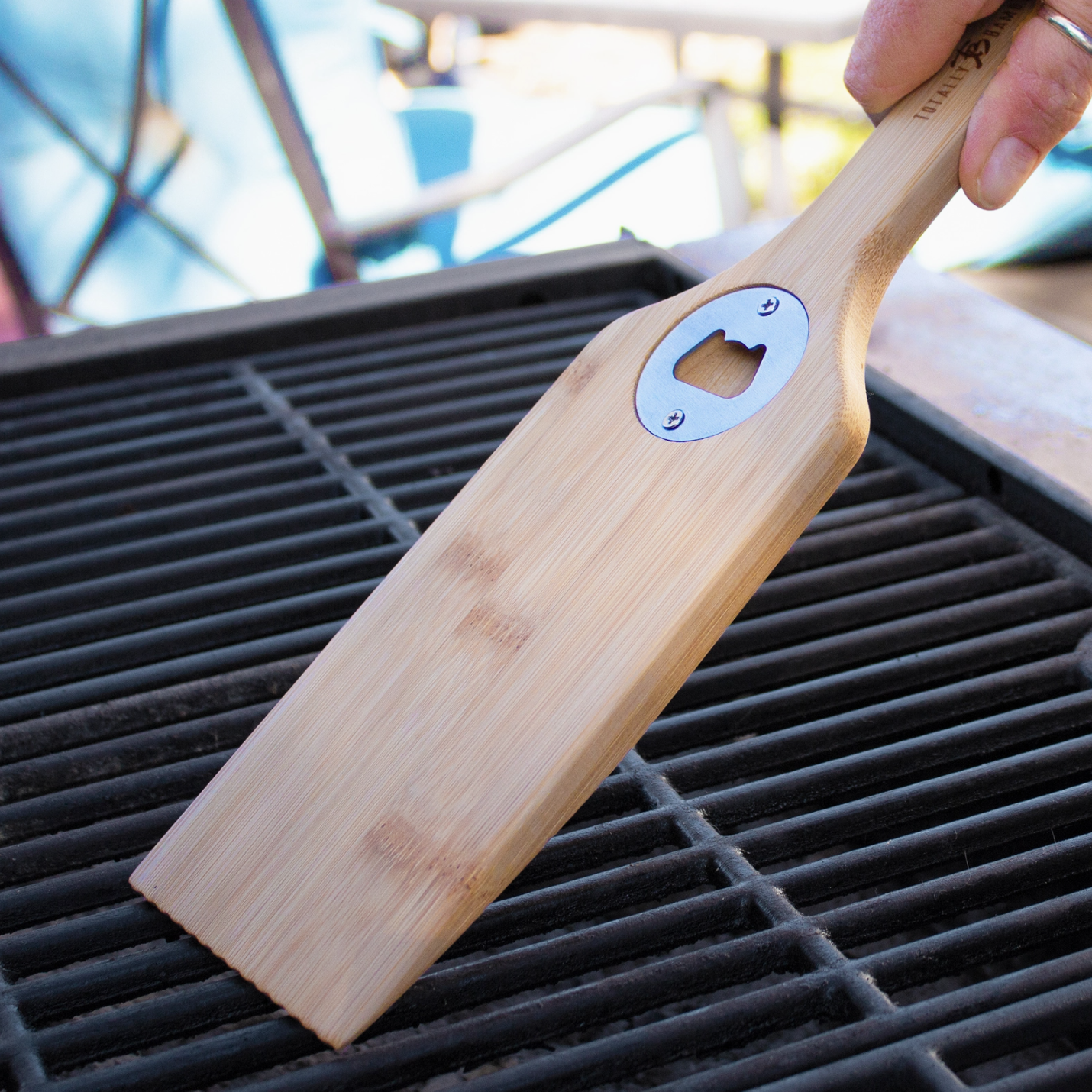 Bristle-Free BBQ Grill Scraper with Bottle Opener