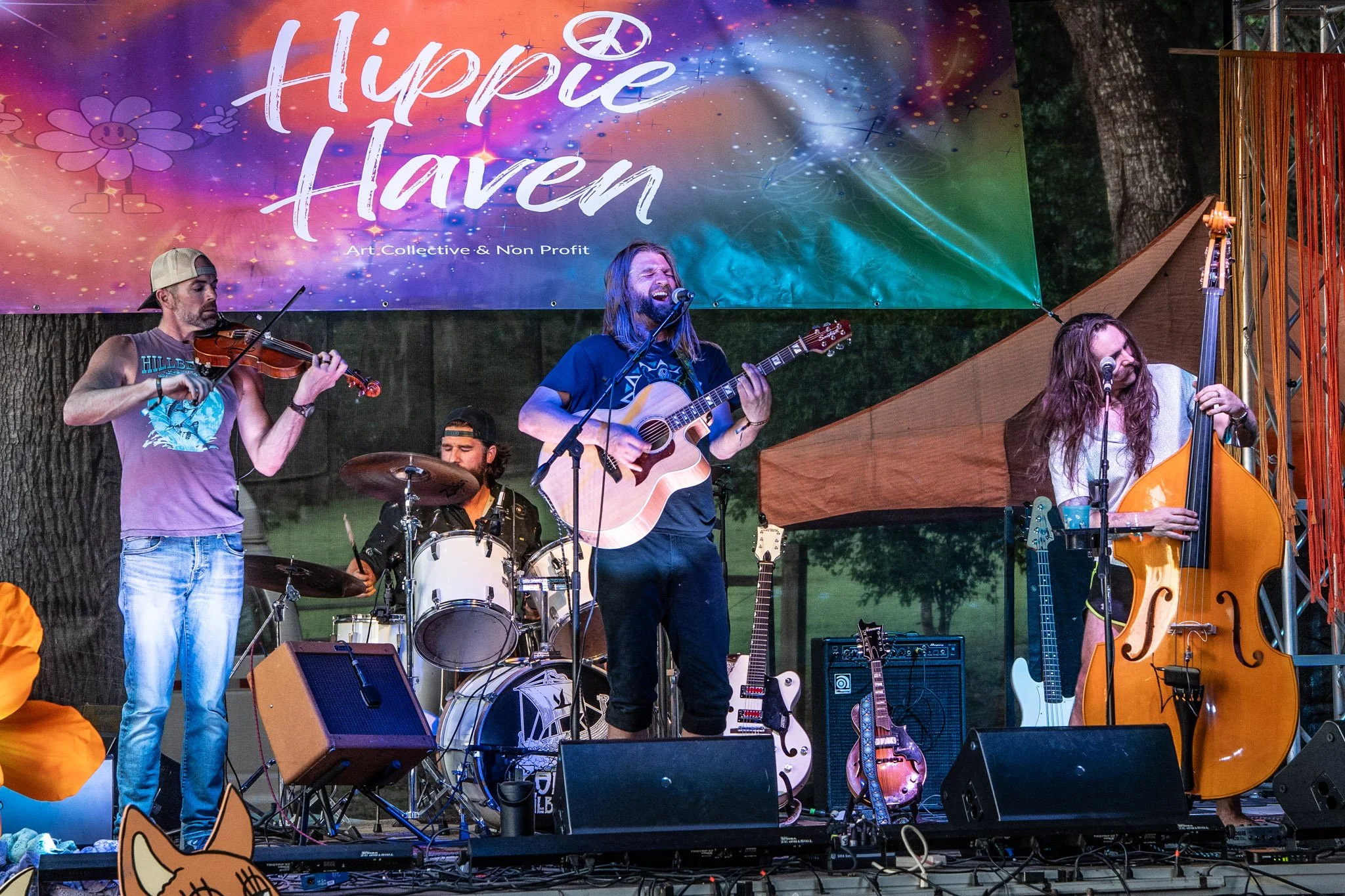 Ponder the Albatross plays the Hippie Haven stage