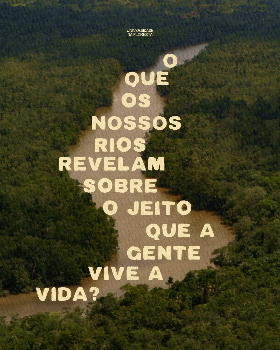 Um rio correndo limpo e livre n&atilde;o &eacute; utopia. &Eacute; direito.