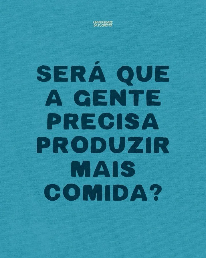 De que adianta produzir muito e tanta gente n&atilde;o conseguir se alimentar direito?