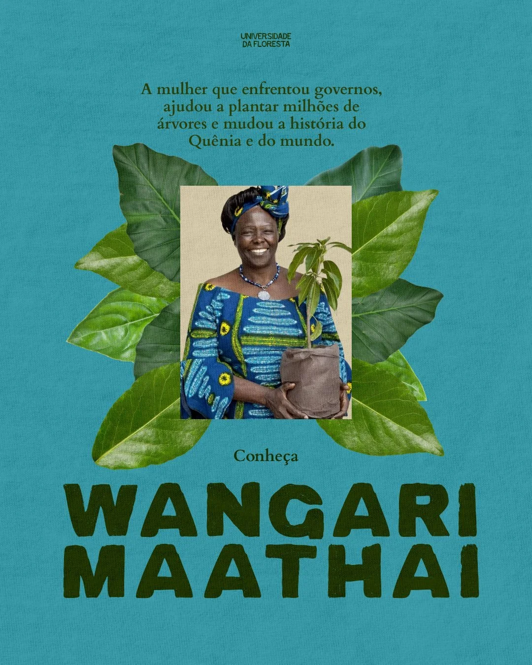 Aqui, nos sentamos aos p&eacute;s de quem cuida da terra, do outro e de si mesmo.

Viva Wangari Maathai!