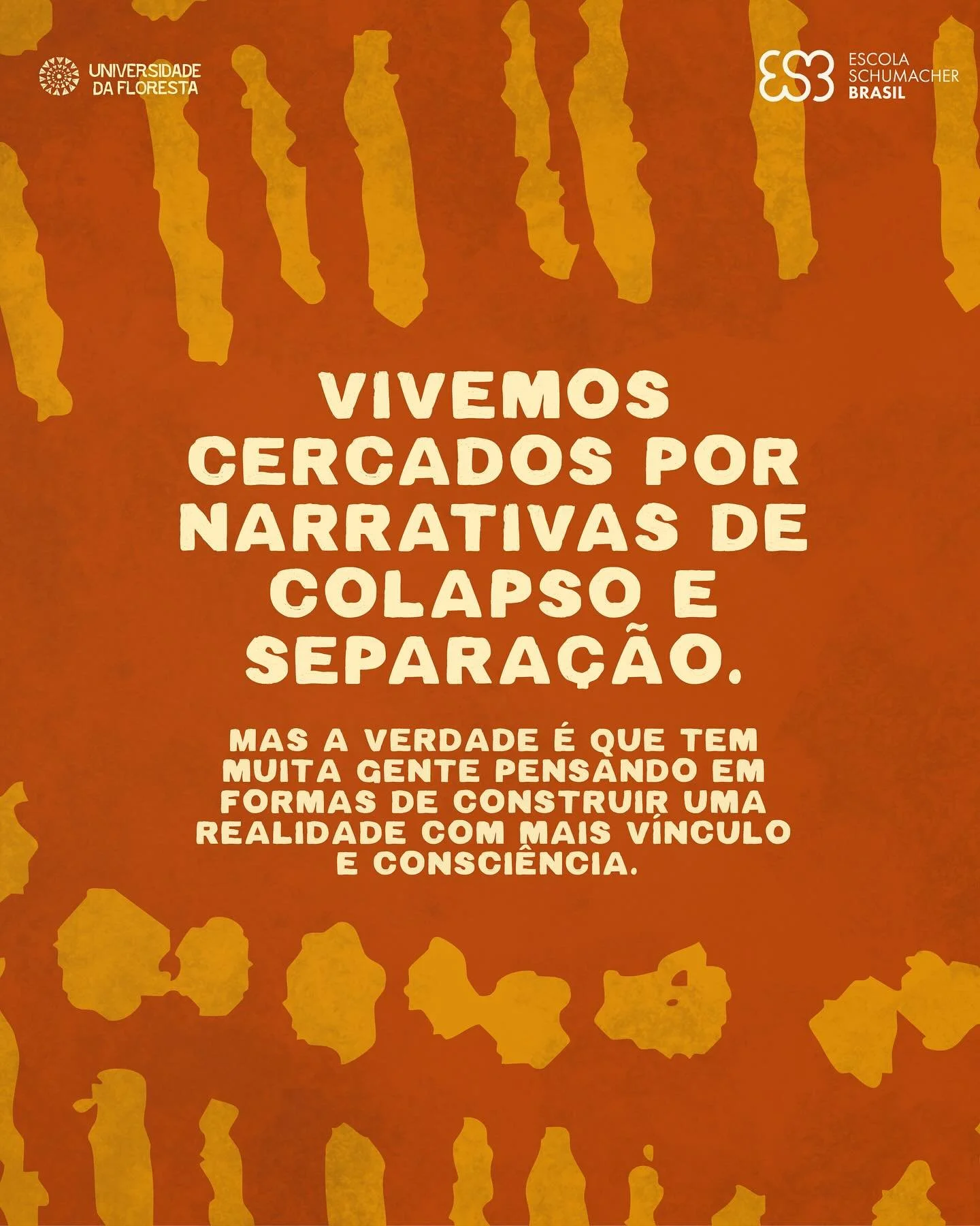 Come&ccedil;a nesta segunda 01/06, com Geni N&uacute;&ntilde;ez.
Saiba mais e se inscreva no link da bio da @escolaschumacherbrasil

A Universidade da Floresta apoia coletivos que buscam, a partir do discurso e da a&ccedil;&atilde;o, caminhos mais sa
