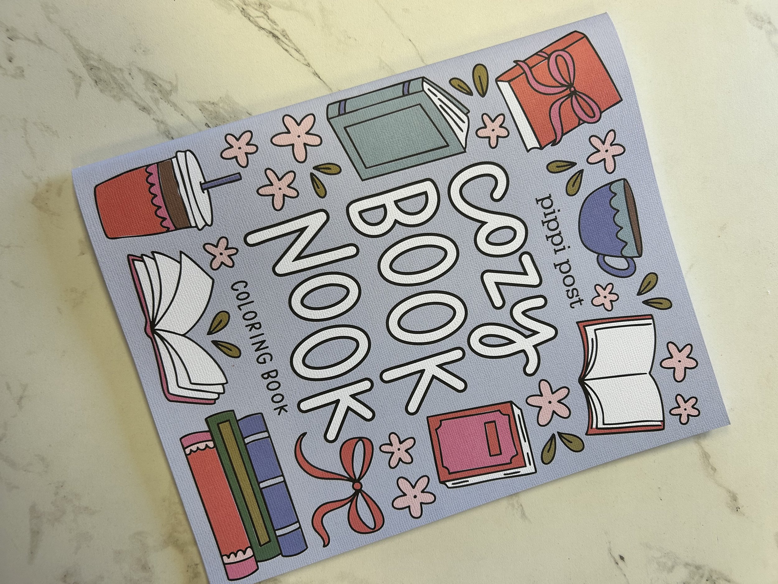 Cozy Book Nook Coloring Book