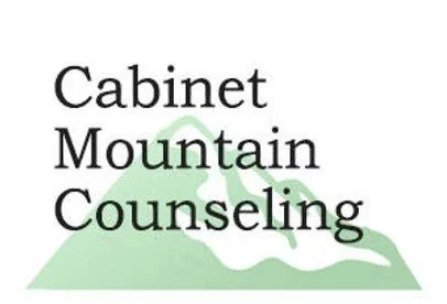 Logo for Cabinet Mountain Counseling with a mountain graphic