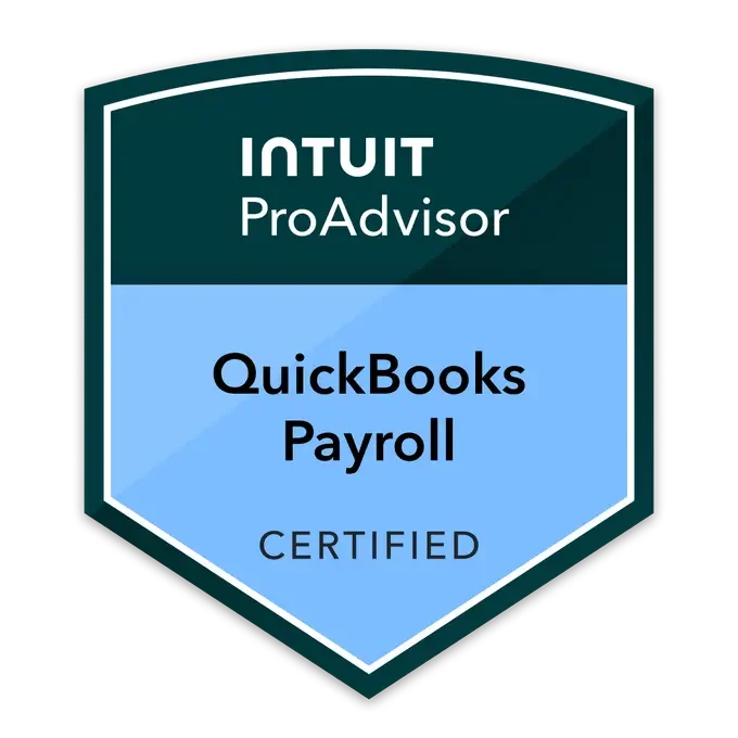 Intuit QuickBooks Payroll Certification badge