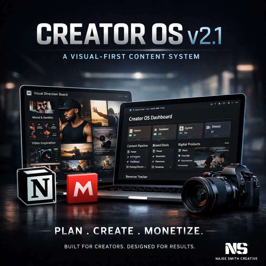Creator OS v2.1 — A Visual-First Content System (Notion + Milanote)