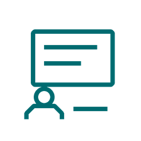 Adult training school support icon