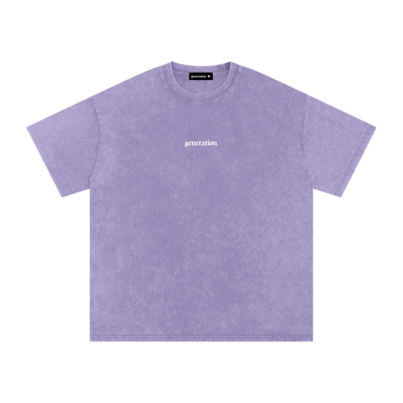 Snow-Washed Oversized Statement T-Shirt