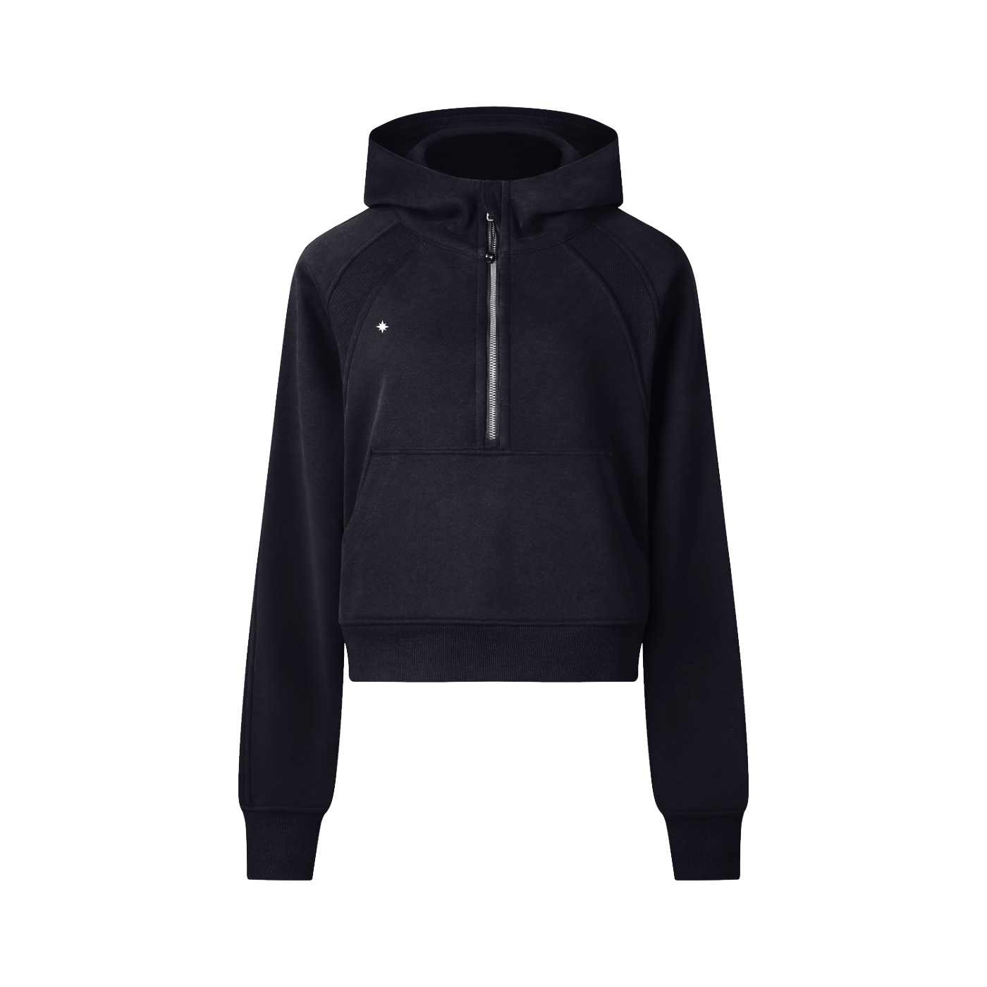 Half-Zip Cropped Performance Hoodie