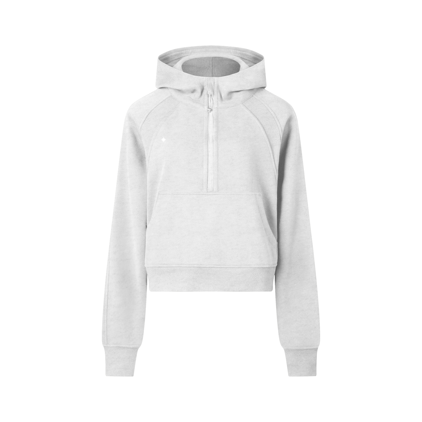 Half-Zip Cropped Performance Hoodie