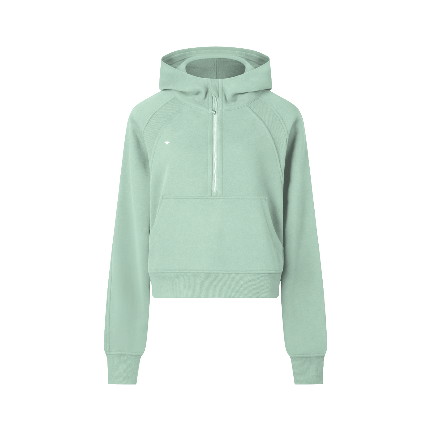 Half-Zip Cropped Performance Hoodie
