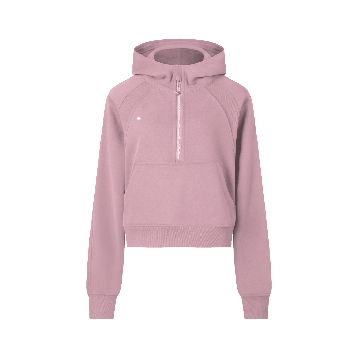 Half-Zip Cropped Performance Hoodie