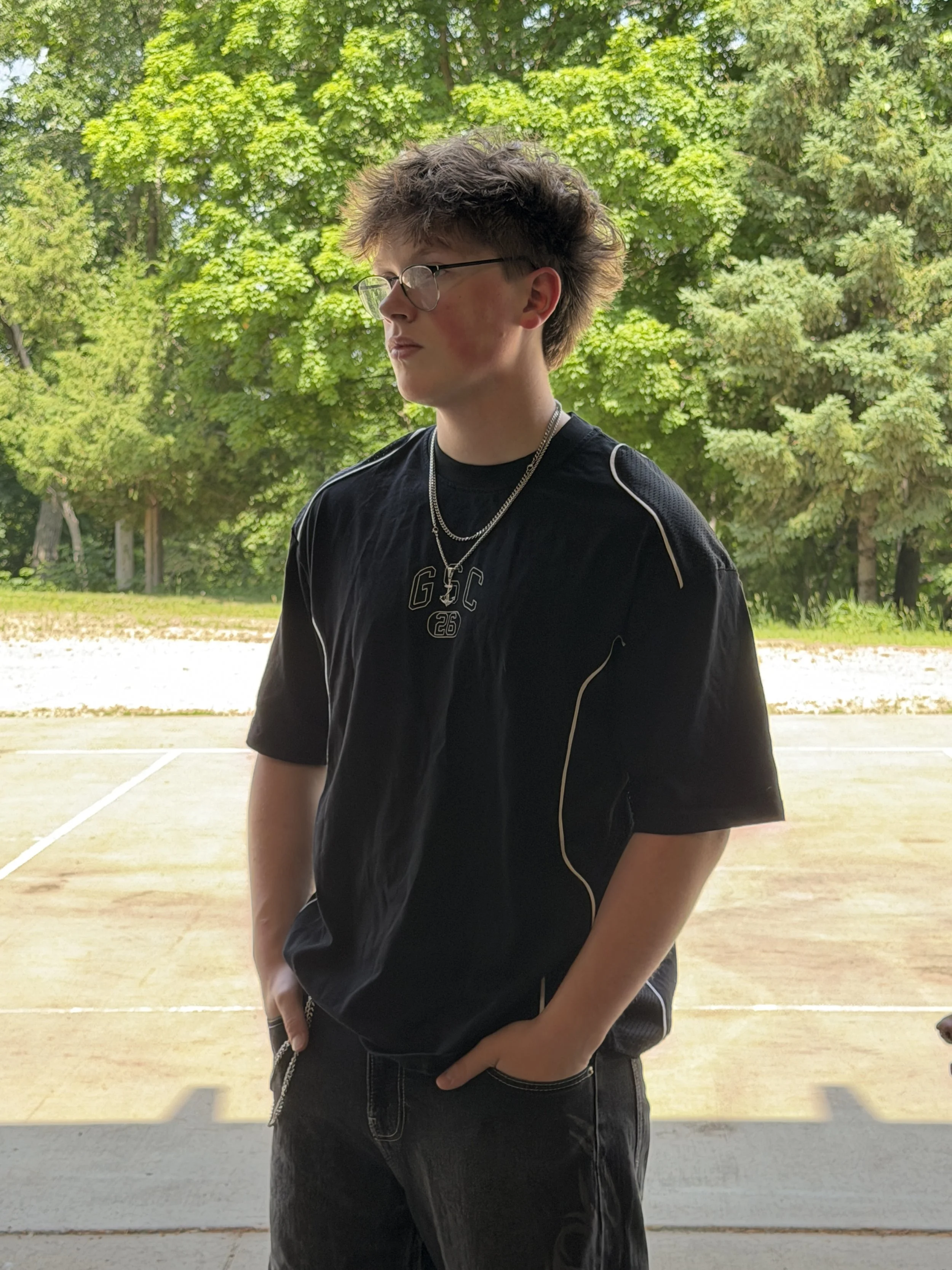 GSC Panel Mesh T-Shirt (Black)
