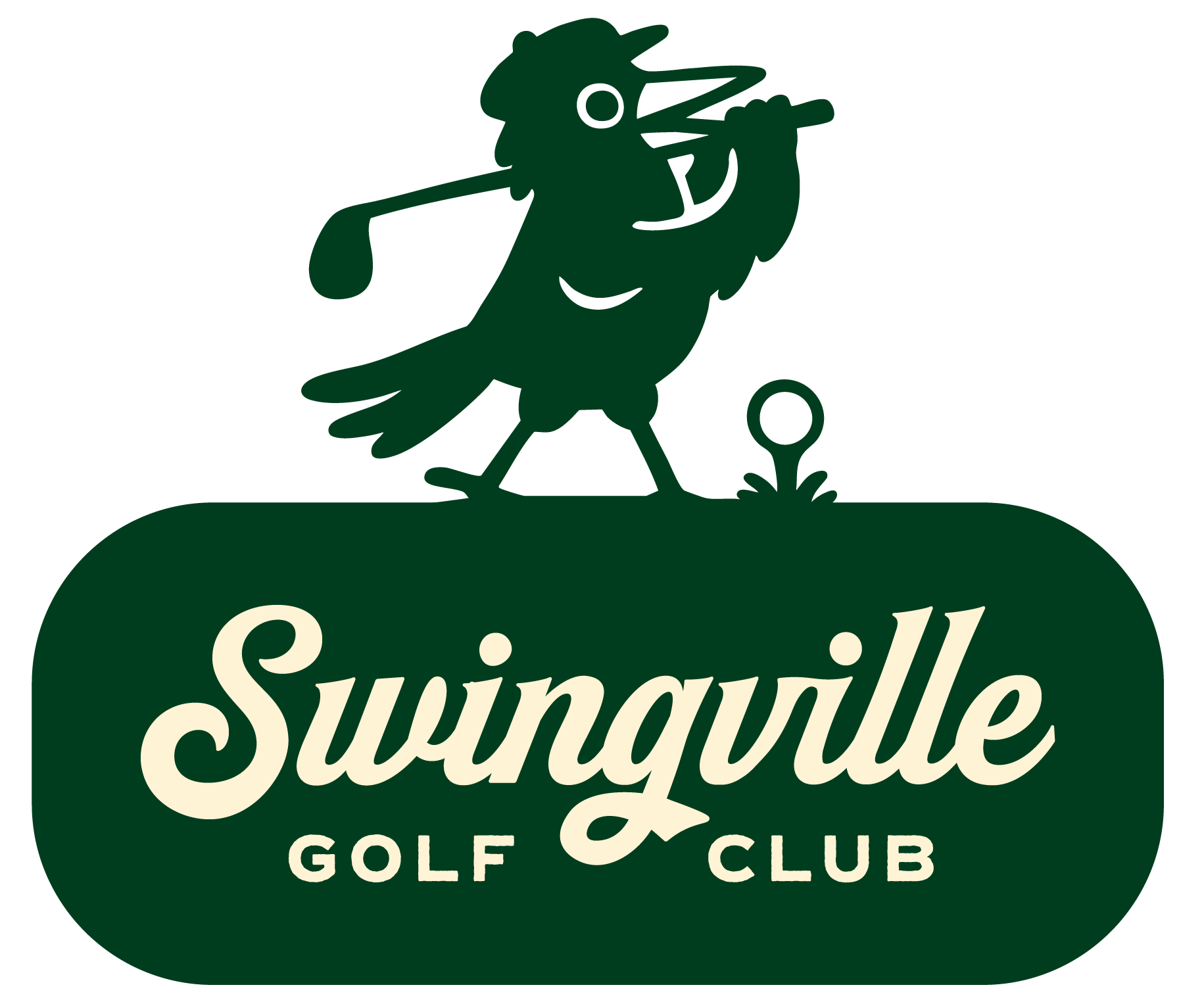 Swingville Golf Club logo featuring our mascot Chippy