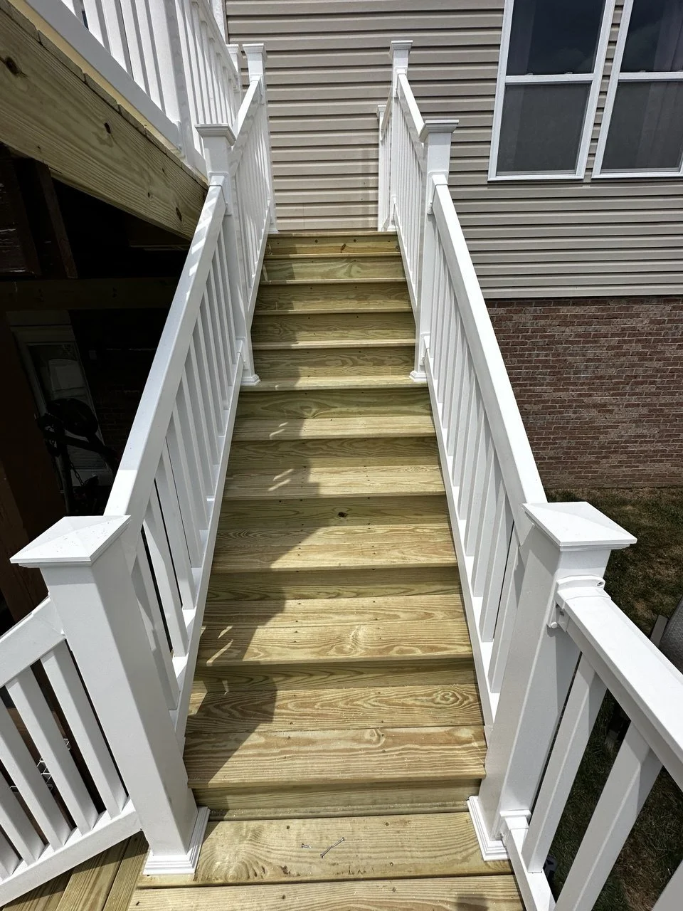 Full or partial replacement of boards, railings, and stairs