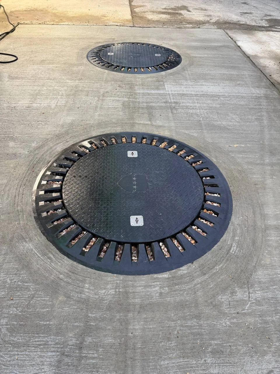 Commercial concrete repair and installation at gas station in Pittsburgh PA