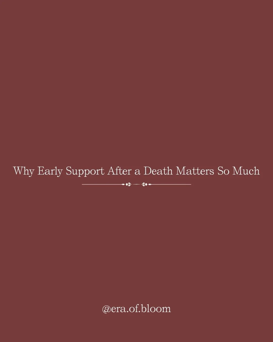 When I lost someone at 18, I tried to handle it on my own. I thought I was being strong.

Looking back, I wish I had real grief-specific support immediately. Not just someone to &ldquo;talk to,&rdquo; but someone who understood the terrain because gr