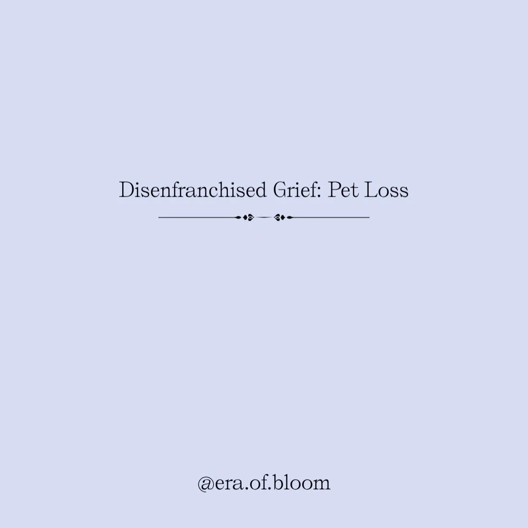 Inspired by two friends who recently lost their dogs 🪽🐶 

Pet loss can be a deep form of disenfranchised grief because the outside world often times does not understand the magnitude of the bond.

But when you lose a pet, you lose a companion, a ro