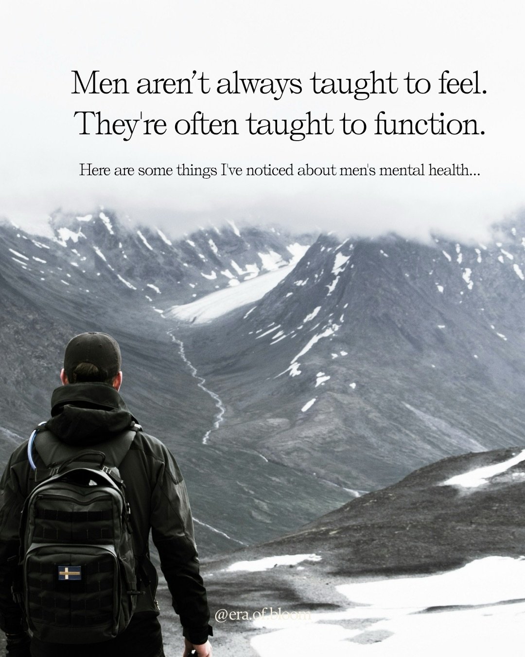 I&rsquo;ve been thinking about men&rsquo;s mental health a lot lately.

About the men I&rsquo;ve loved. The men I&rsquo;ve lost. The men I know who carry everything quietly.

Losing men I loved and supporting people through grief has changed the way 