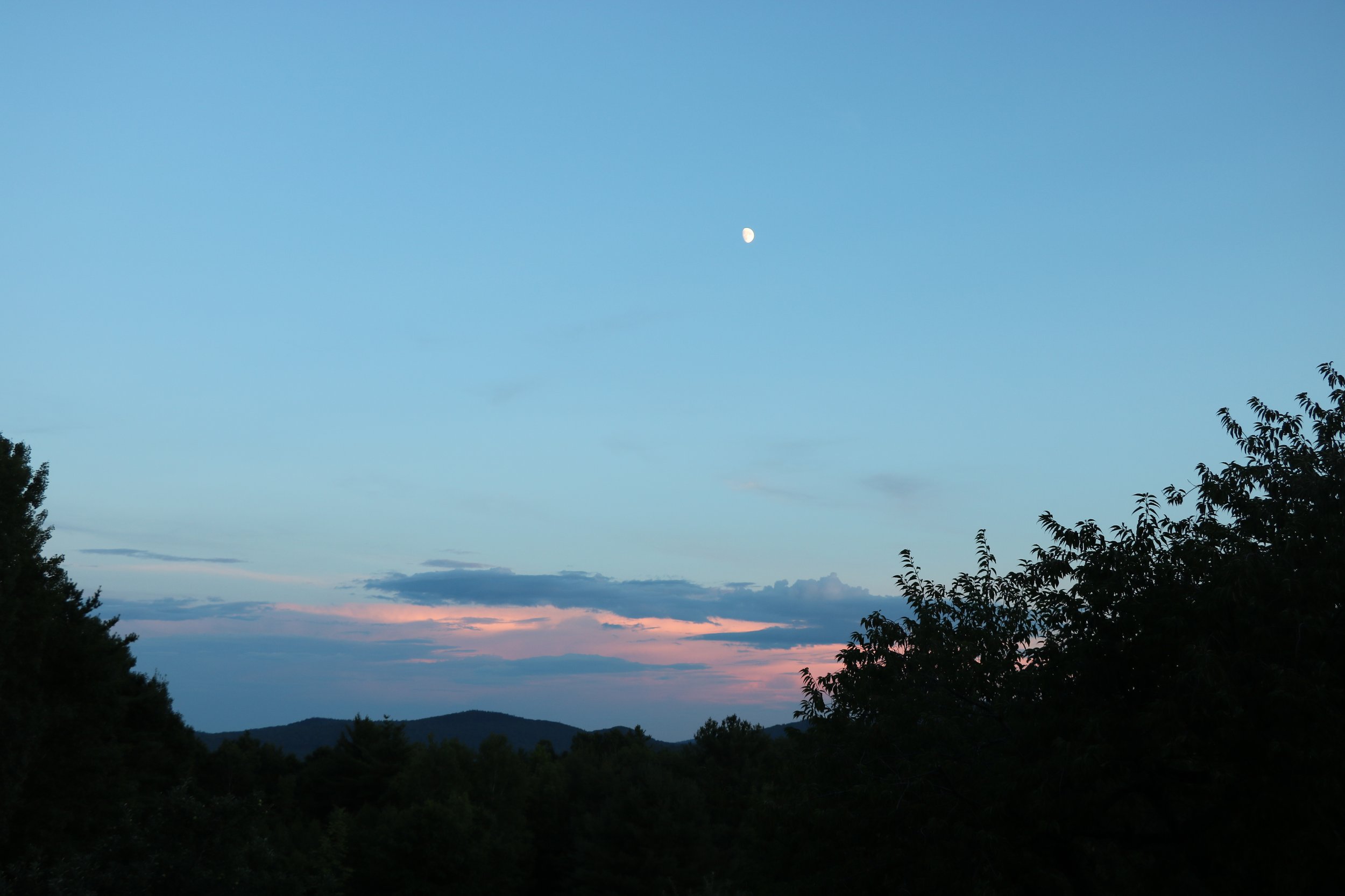 Sunset over New Hampshire Farm