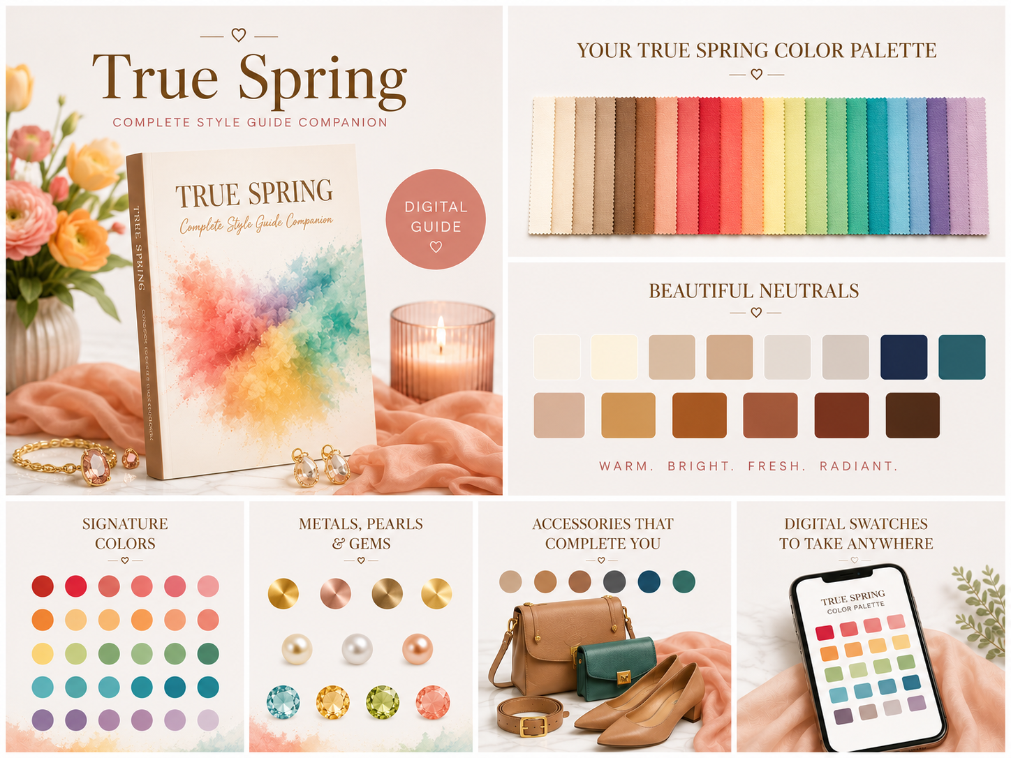 True Spring Complete Style Guide Companion with Digital Color Swatches