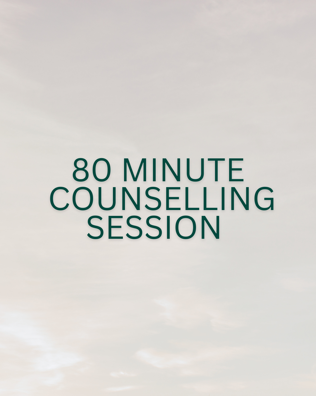 80 Minute Counselling Session