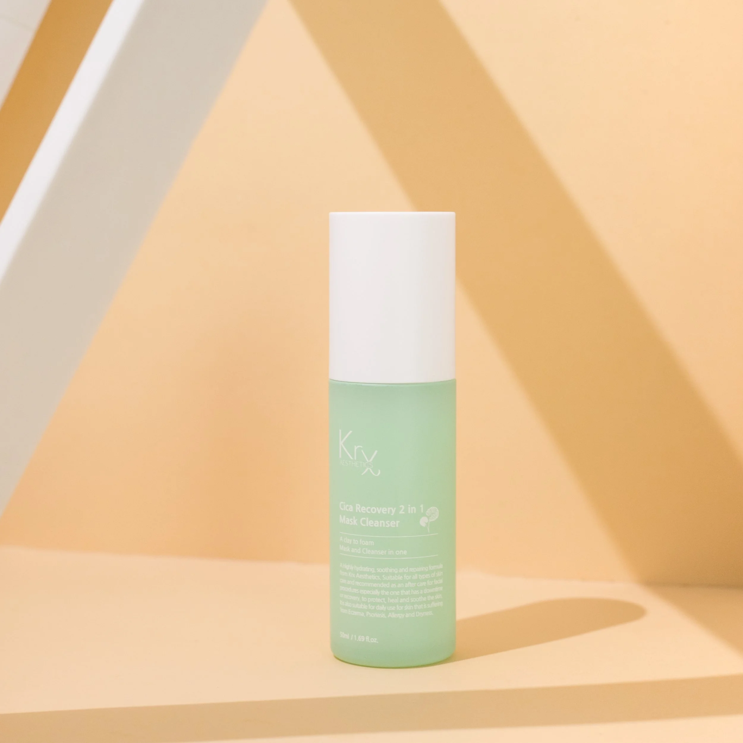 KrX Cica Recovery 2-in-1 Cleanser 200ml bottle