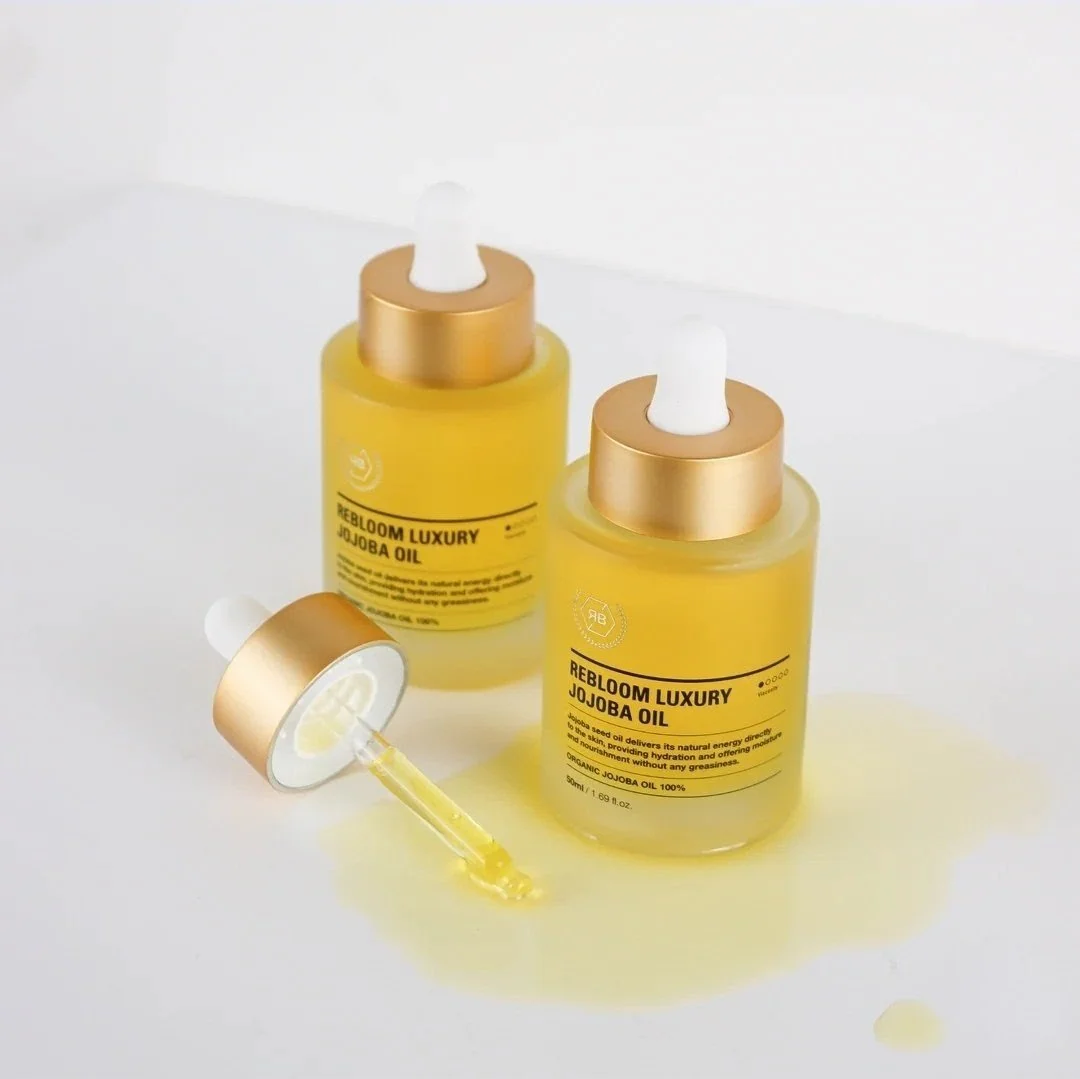 Cold pressed organic jojoba facial oil