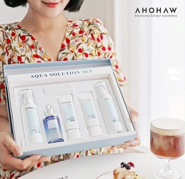 AHOHWA five step moisture barrier skincare set