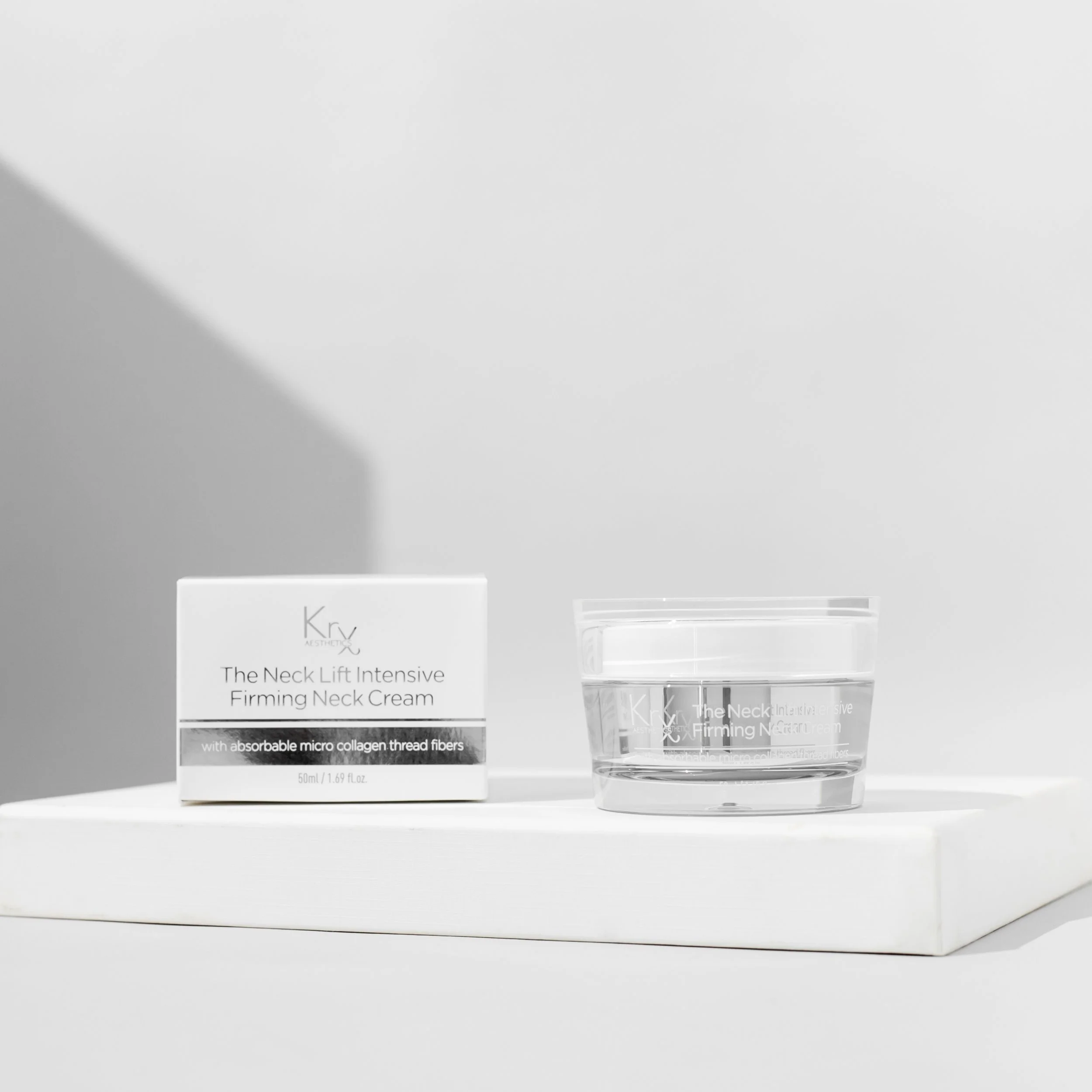 Clinical grade Korean neck cream with 6 types of collagen and niacinamide