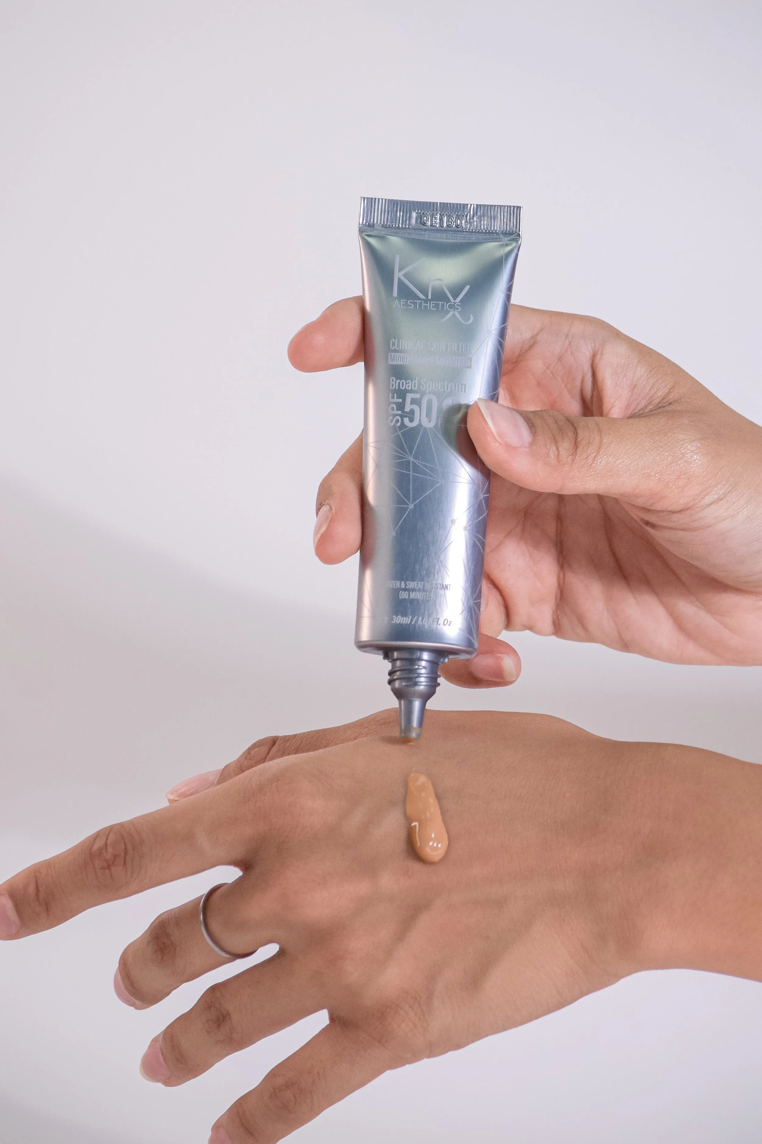 KrX Skin Filter tinted SPF curated by Get Mused for a blurred matte finish