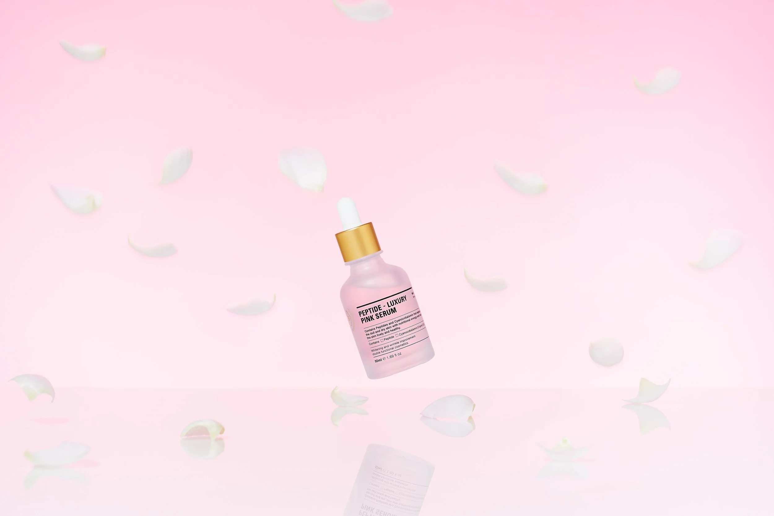 Vegas proof Korean luxury pink regenerative peptide serum