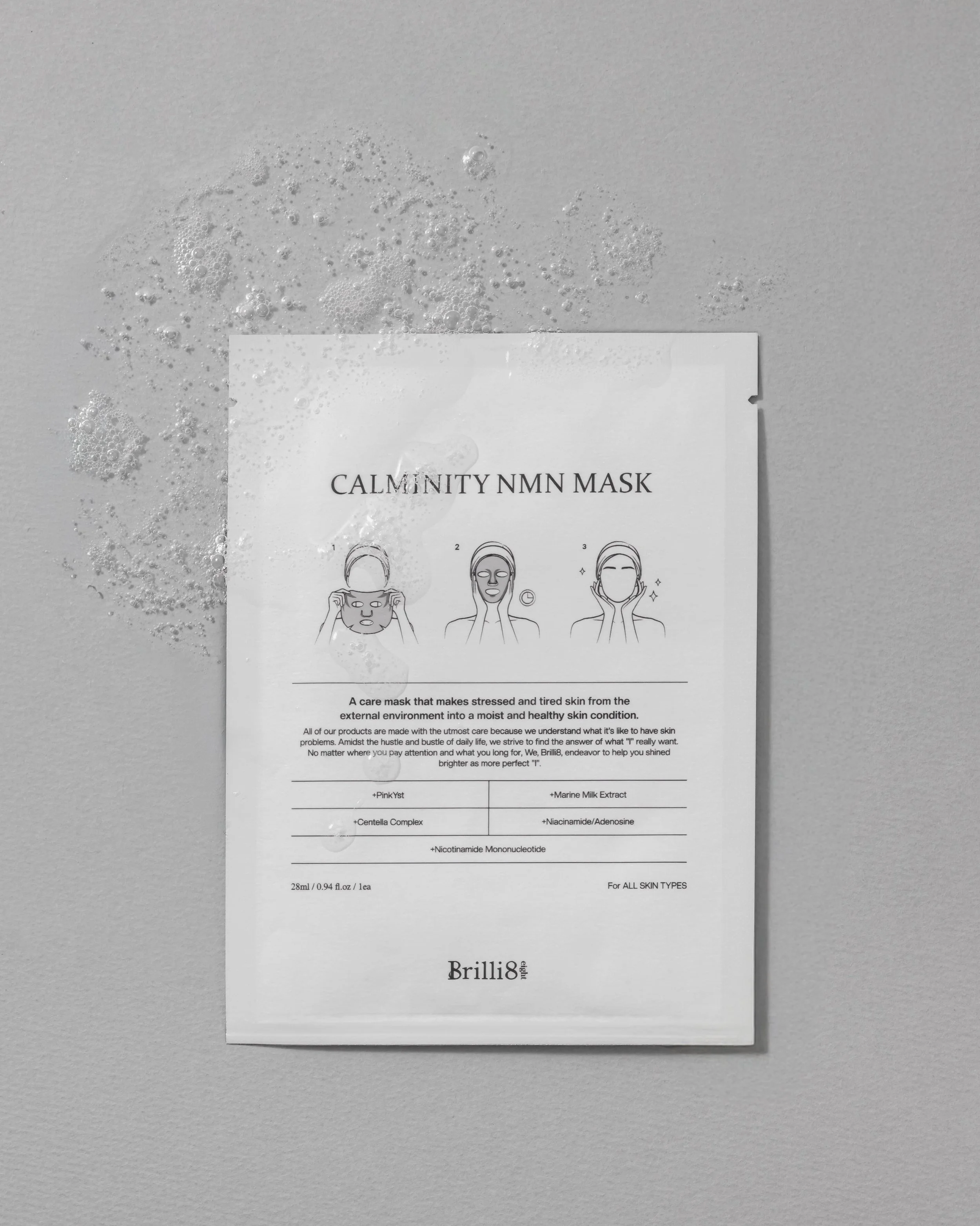 Brilli8 Calminity NMN Mask korean nmn anti aging sheet mask .jpg